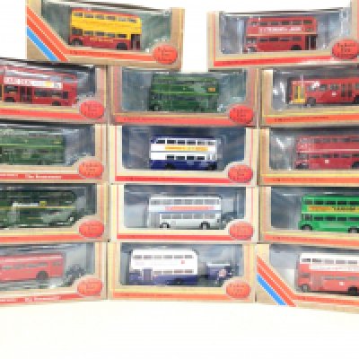 A Box Containing A Collection of Boxed Exclusive First Edition Buses.