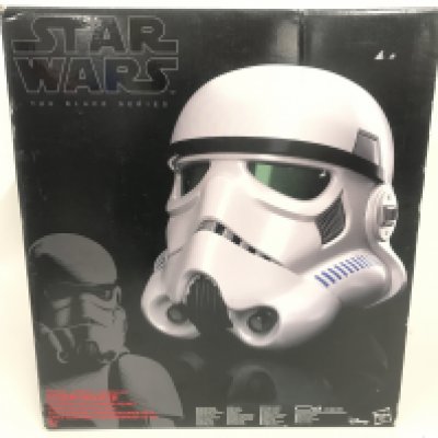 A Boxed Black Series Star Wars Stormtrooper Helmet. No Resrev.