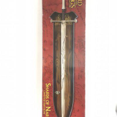 A Boxed United Cutlery Brands Ornamental Replica The Lord Of The Rings Shards Of Narsil. Signed By Actor Sala Baker. This Lot Cannot be Posted.
