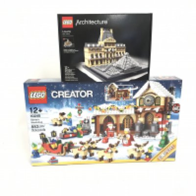 2 boxed and sealed Lego sets. To include 10245 Santas workshop. 21024 Louvre. No reserve.