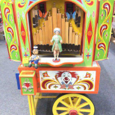 A Scratch Built Organ Grinder. With Extra Organ Rolls. This lot cannot be posted.