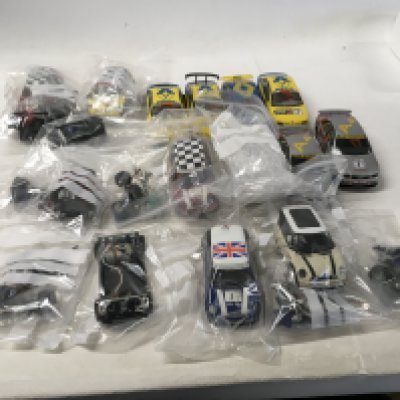 A collection of Scalextric cars ..spare parts and accessories. No reserve