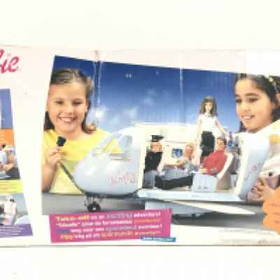 A Boxed Barbie Airplane. Parts Missing. NO RESERVE