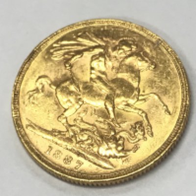 A 1887 sovereign , postage category A