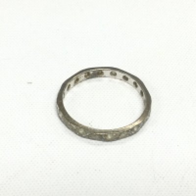 An unmarked eternity ring, approx size P. Shipping category A.