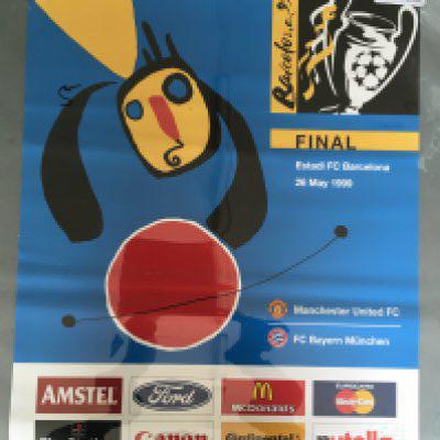 France 98 World Cup Advertising Poster: Excellent condition original poster sponsored by Air France measuring 61 x 81cm.