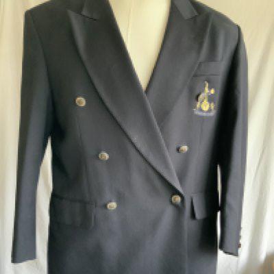 Tottenham Football Club Blazer: Pure new wool Ciro Citterio 42 regular navy blue jacket blazer. Tottenham logo to breast pocket. Era unknown.