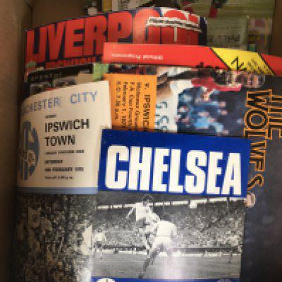 Ipswich Town Away Football Programmes: Quantity of mainly modern aways. C/W an Ipswich shirt signed by Mahon and Kuqui.