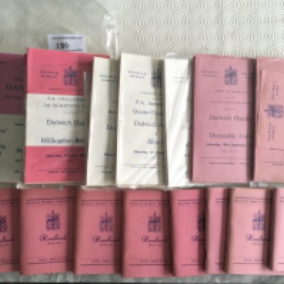 Dulwich Hamlet Football Programmes + Handbooks: Eight handbooks from 59/60 to 66/67. C/W a nice collection of home programmes in seasons from 70/71 to 76/77. Excellent with instructions to sell. (181)