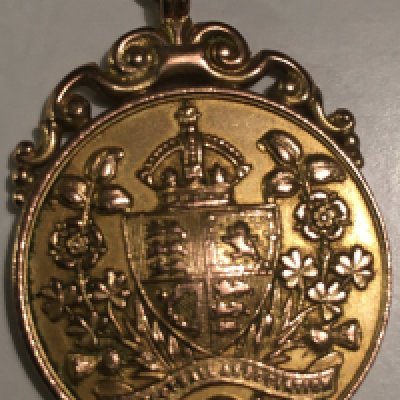 1923 West Ham FA Cup Final Football Medal: Gold runners up medal awarded to Billy Moore for playing in the iconic white horse Final the first ever match at Wembley. The rear reads Challenge Cup Runners Up and is engraved WG Moore West Ham U. Medal includes ring suspension but not box. Billy had a long career with West Ham playing 1922 to 1929. He then became a trainer there from 1929 to 1960. He played 181 times for the Hammers scoring 42 goals and had 1 England International cap scoring twice.