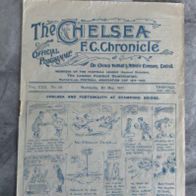 1926/1927 Chelsea v Portsmouth Football Programme: Very good condition Division 2 match programme with no team changes.