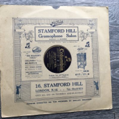 1927 FA Cup Final Arsenal v Cardiff City Gramaphone Record: In original sleeve from Stamford Hill Gramaphone Salon. 12 inch heavy record has the words Football Cup Final Wembley 1927 and a song each side which are Abide With Me and Land Of Our Fathers.
