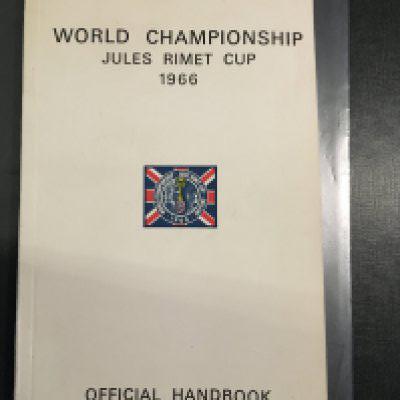 1966 World Cup Official Football Handbook: 134 page handbook in excellent condition. Was not available to the public as had information on where teams were staying, contacts etc and is in different languages.