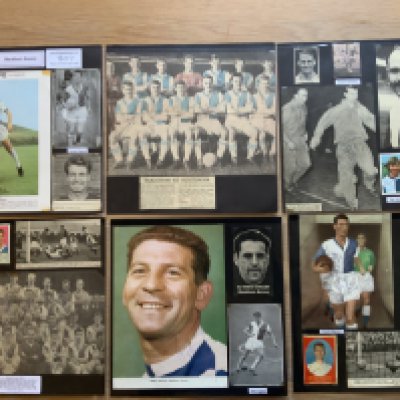 Blackburn Rovers 1940s 1950s 1960s Football Autograph Collection: Stunning private collection all pre 1970 from various publications. All signatures are identified and laid down with photo corners on 12 x 12 inch card and easily removable. 50 pages to include 2 fully signed team groups, 18 signed trade cards, 4 signed autograph pages, 15 original signed press photos and 185 various sized pictures to include 26 A4. 115 different player signatures including Keith Newton, Eric Bell, Bill Eckersley, Derek Dougan, Jim Fryatt, Dave Whelan, Ron Suart, Roy Vernon, Louis Bimpson, Fred Pickering, Eamon Rogers, Andy McEvoy, Eddie Quigley, Walter Joyce etc. (350+)