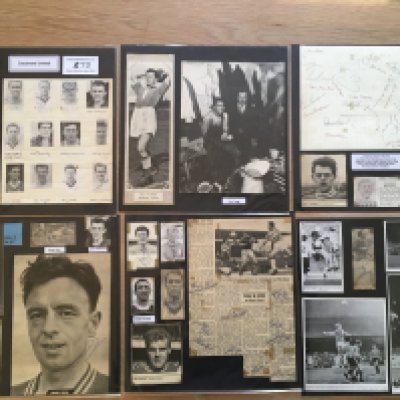 Southend United 1940s 1950s 1960s Football Autograph Collection: Stunning private collection all pre 1970 from various publications. All signatures are identified and laid down with photo corners on 12 x 12 inch card and easily removable. 19 pages to include 2 fully signed team pictures including 1961/62 with 23 autographs, 5 signed autograph pages and 127 various sized pictures to include 2 A4. 102 different player signatures including Billy Best, Dickie Dowsett, Chico Hamilton, Harry Threadgold, Jim Fryatt, Lou Costello, Roy Hollis, John Kurila, Eddie Clayton, Lawrie Leslie, Alan Dicks, Peter Goy, Sam McCrory, Terry Bradbury etc. (280+)