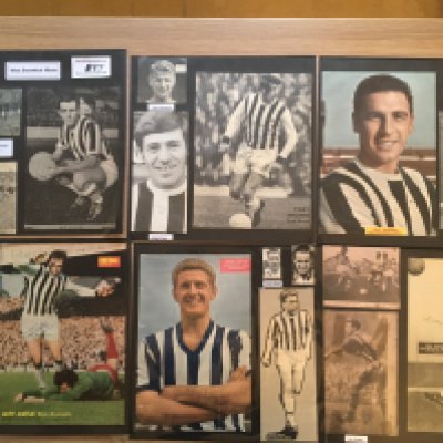 West Brom 1940s 1950s 1960s Football Autograph Collection: Stunning private collection all pre 1970 from various publications. All signatures are identified and laid down with photo corners on 12 x 12 inch card and easily removable. 53 pages to include 2 fully signed team groups, 2 signed autograph pages, 5 signed original press photos and 206 various sized pictures to include 34 A4. 108 different player signatures including Tony Brown, Johnny Nicholls, Jeff Astle, Norman Heath, Derek Kevan, Joe Kennedy, Ronnie Allen, Bobby Robson, Clive Clark, Ken Foggo, Asa Hartford, Colin Suggett, John Osborne, Ronnie Rees etc. (370+)