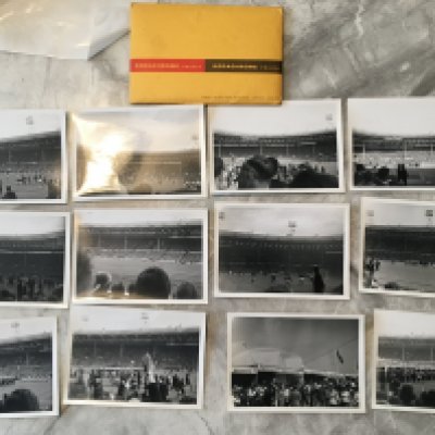 1966 Football World Cup Privately Taken Photos: Black and white 5 x 3.5 inch photos taken at Wembley mainly of the England matches v Portugal and Germany. C/W original Kodak envelope. (12)