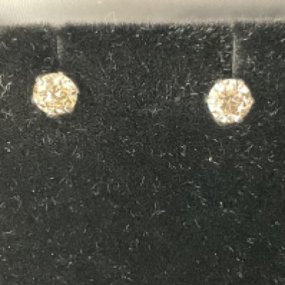 Pair of platinum 6 claw set RBC diamond solitaire studs with silicon capped backs, boxed. Diamonds 0.60ct. Postage category A.