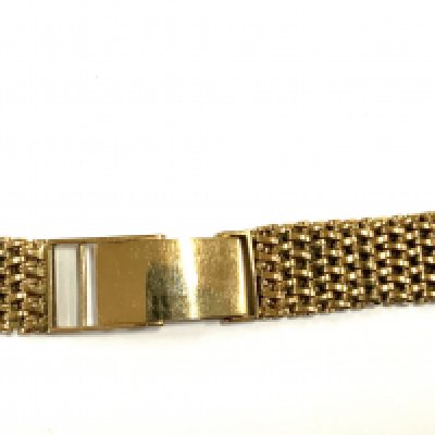 A 9ct gold watch strap, total weight 29.48g