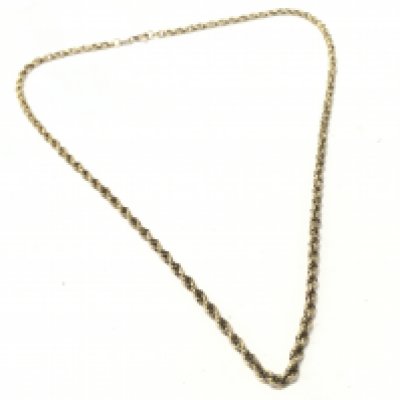 A 9 carat gold chain, total weight 6g. 18 inches long. Postage category A