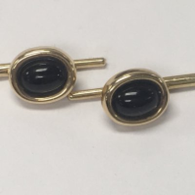 A pair of 14 k gold cufflinks.total weight 3.3 grams.