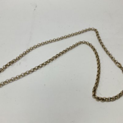 A 9ct gold belcher link chain. Approx weight 24.76 grams , approx length 24 inches.