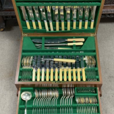 A Large Canteen of silver plated cutlery. (D)