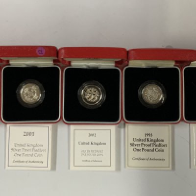 8 Royal Mint Silver Piedfort proof &#20132660831 coins (B)