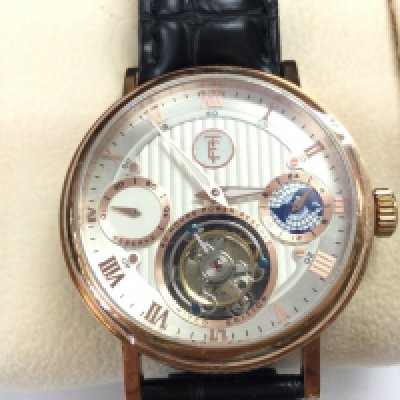 Earnshaw Tourbillion Halley Ltd edition watch in as new condition seen running. Approximately 42mm case. Postage B