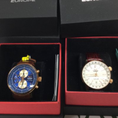 Two Vostok Europe gents watches in as new condition with box and papers. Seen working. Postage B