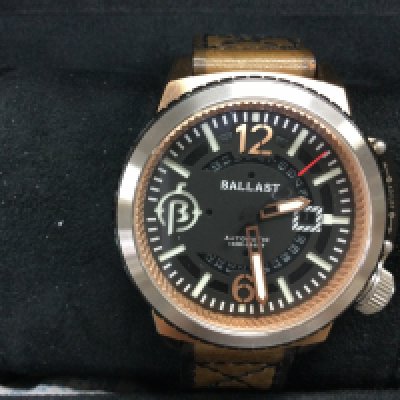 A Ballast automatic gents wrist watch with box and papers. In good condition and seen working. Postage B