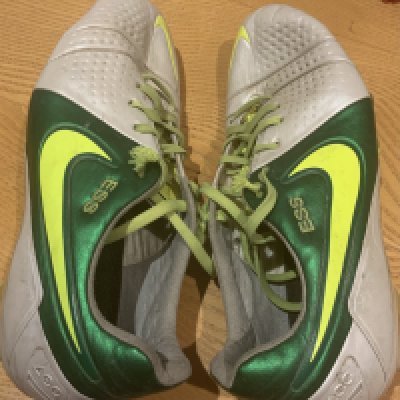 Real Madrid Match Worn Michael Essien Football Boots: ESS embroidered into outer edge of both Nike boots. 