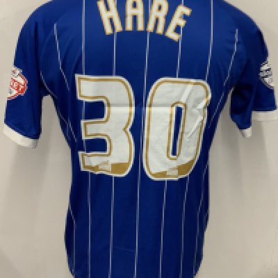 Gillingham 2013 - 2014 Match Worn Football Shirt: Blue short sleeve Mems sponsored with Skybet Football League badging to arms. Number 30 Hare to rear. 