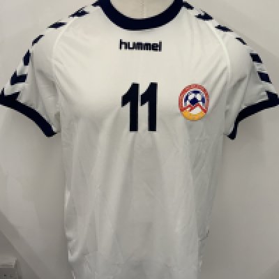 Armenia 2007 Match Worn Football Shirt: White short sleeve shirt. Number 11. Worn during friendly v Andorra on 7 February 2007. Shirt was swapped with Gabi Riera. 
