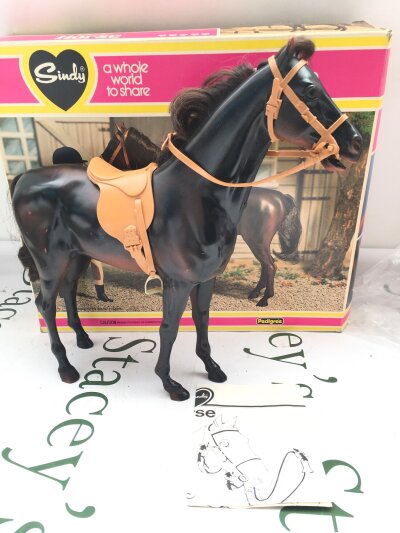 A Boxed Vintage Sindy Stable Horse. With Instructions.No Reserve.