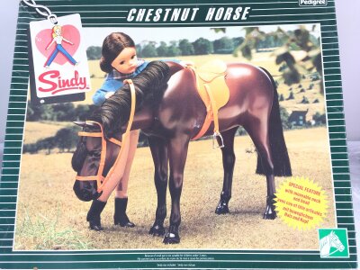 A Boxed Sindy Chestnut Horse. No Reserve.