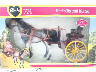A Boxed Vintage Sindy Gig And Horse. No Reserve.