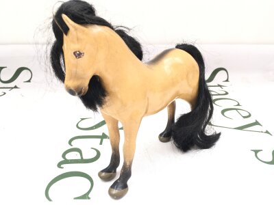 A Original Julip Welsh Cob Stallion With Black Mane.