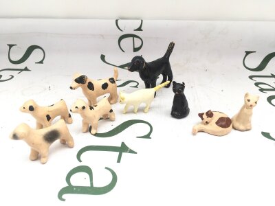 4 Vintage Julip Yard Cats, 4 Terrors And 1 Lab..