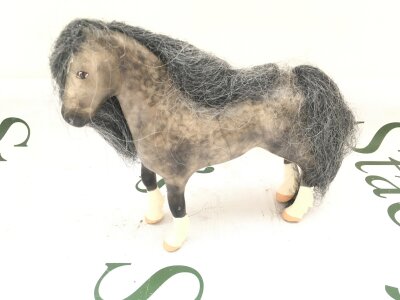 A Julip Connemara Pony, Dark Dappled Grey With Dark Grey Mane, Late 1980s