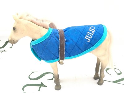 A  Vintage Julip Thoroughbred Horse Dappled Grey With White Mane.possibly Has Been Re-Haired. Slight Wear To Legs.