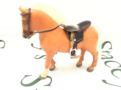 A 1980s Julip Welsh Cob Stallion Palamino In Colour With White Mane, with 1 Sock.
