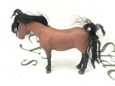 A Julip 1980s New Forest Pony Bay with Black Mane. With Tack.