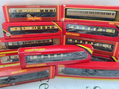 A Collection Of Hornby 00 Gauge Boxed Coaches And 2 Locomotives.