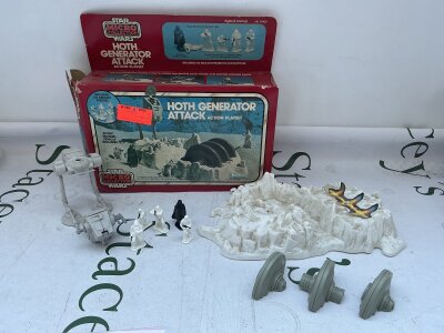 A Boxed Vintage Star Wars Kenner Micro Hoth Generator Attack Action Playset.