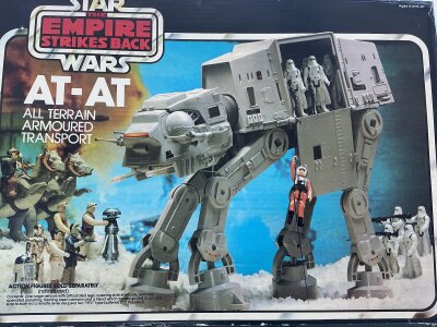a Boxed Vintage Star Wars The Empire Strikes Back AT-AT, No Chin Guns