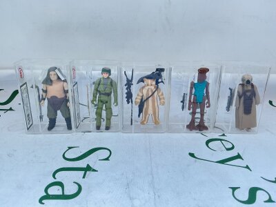 5 Graded Vintage Star Wars Figures.