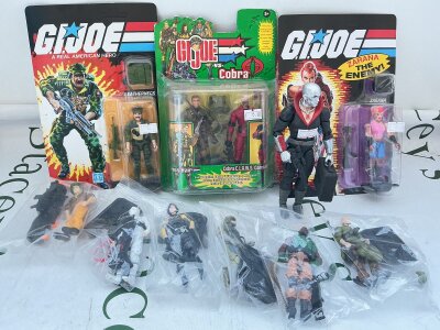 A Box Containing Modern G.I. Joe Figures.