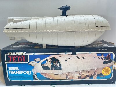 A Boxed Star Wars The Return Of The Jedi Rebel Transport Vehicle, Missing Escape Hatch.
