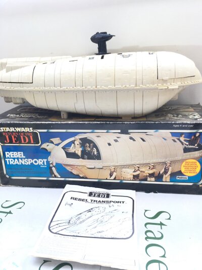 A Boxed Vintage Star Wars The Return Of The Jedi Rebel Transport. With Instructions